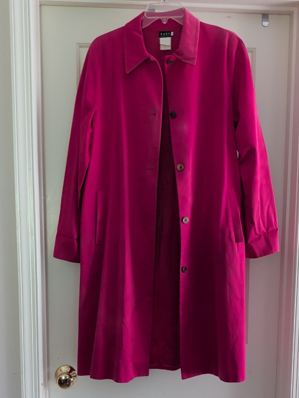 💗 THE Pink Coat — KORS Michael Kors Hot Pink Statement Trench 💗